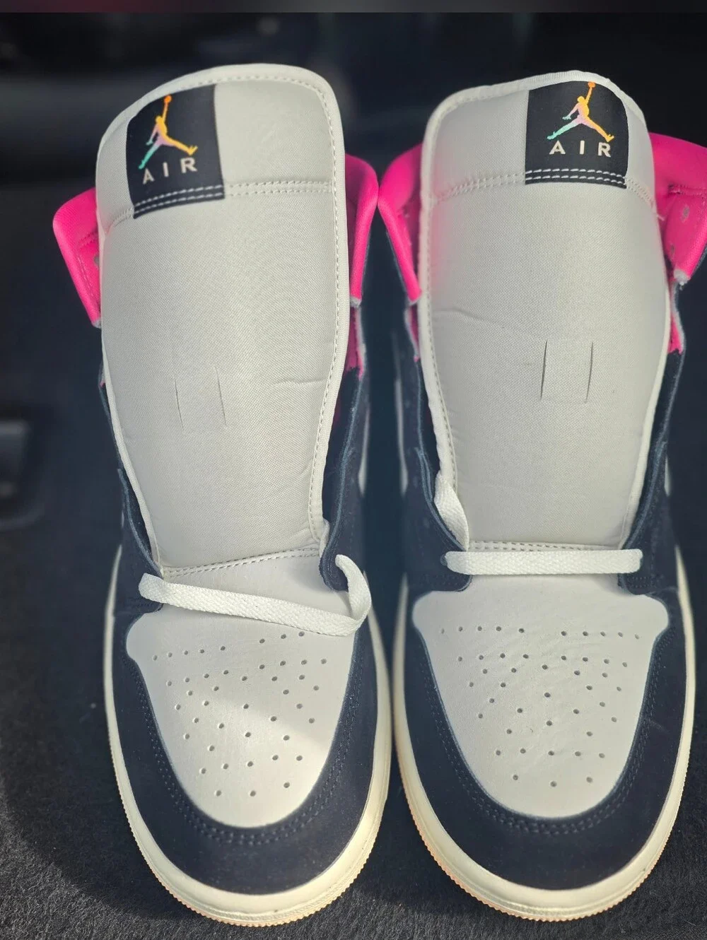 Jordan 1 Mid SE Men's Pink/Black Casual Sneaker